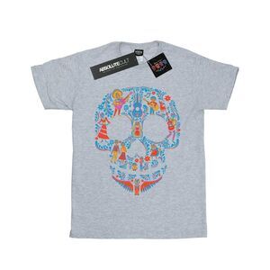 Coco Womens/Ladies Skull Cotton Boyfriend T-Shirt / Sports Grey